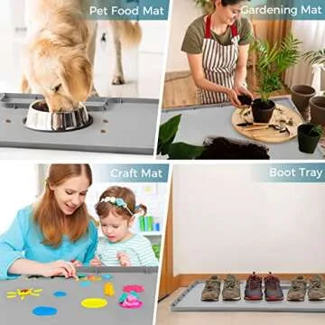 XDS 34''x22'' Cut to Fit Under Sink Mat for Kitchen