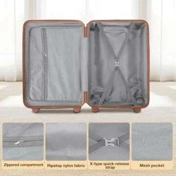 Stylish NEISIA 5 Piece Luggage Set for Effortless Travel