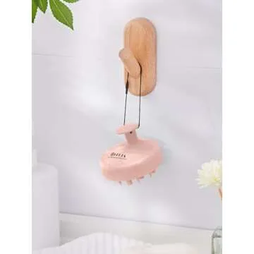 HEETA Hair Scalp Massager for Hair Growth, Shampoo Brush, Scalp Exfoliator with Soft Silicone Bristles, Scalp Scrubber for Dandruff Removal to Relieve Stress, Wet Dry Hair, Updated Material, Pink