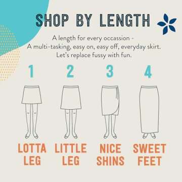 RipSkirt Hawaii Length 2 - Wrap Skirt for Women - Quick Dry Swim Cover-Up with Side Pocket - Lightweight for Beach and Travel and Casual Wear (Maui Moonlight, S 4-6)