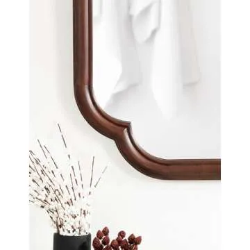 Kate and Laurel Glenby Scalloped Wall Mirror - 24x36