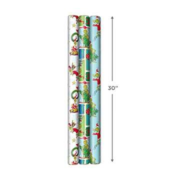 Hallmark Dr. Seuss Grinch Wrapping Paper - 3 Fun Rolls