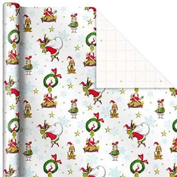 Hallmark Dr. Seuss Grinch Wrapping Paper - 3 Fun Rolls