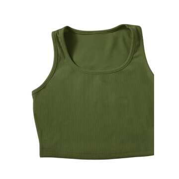 SweatyRocks Women's Suit Two Piece Outfits Sleeveless Crop Cami Top and Shorts Set