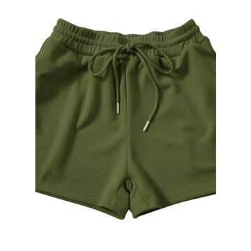 SweatyRocks Women's Suit Two Piece Outfits Sleeveless Crop Cami Top and Shorts Set