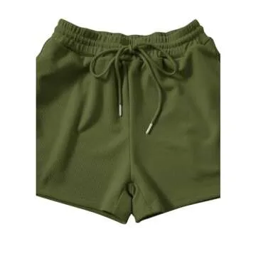 SweatyRocks Women's Suit Two Piece Outfits Sleeveless Crop Cami Top and Shorts Set