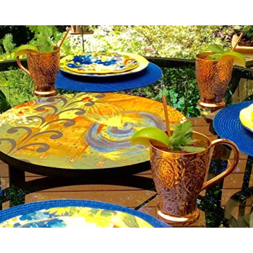 Kamojo Moscow Mule Copper Mugs Set for Cocktails