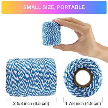 HULISEN Colorful Bakers Twine Set of 15 Rolls for Crafts