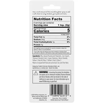 Wilton Rose Gold Edible Glitter Spray for Glamorous Treats