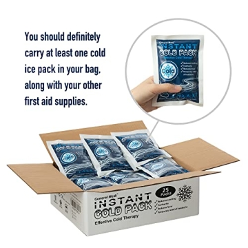 General Medi Instant Ice Cold Packs for Pain Relief
