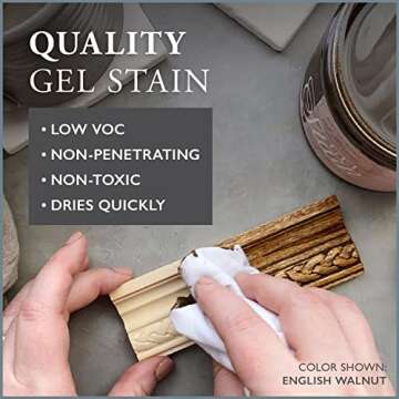 Amy Howard at Home - Water-Based Gel Stain - Vintage and Antique Furniture Restoration - Great on Wo...