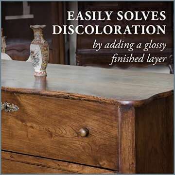 Amy Howard at Home - Water-Based Gel Stain - Vintage and Antique Furniture Restoration - Great on Wood - English Walnut Glaze Finish (16 oz)