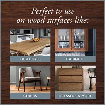 Amy Howard at Home - Water-Based Gel Stain - Vintage and Antique Furniture Restoration - Great on Wood - English Walnut Glaze Finish (16 oz)