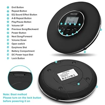 Soulcker Portable CD Player for Music Lovers and Students