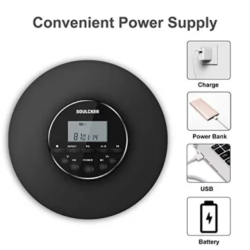 Soulcker Portable CD Player for Music Lovers and Students
