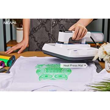 Nicapa Heat Press Mat (16x20 inch) for Cricut Easypress Craft Vinyl Ironing Insulation Transfer Heating Mats for Heat Press
