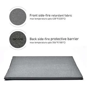 Nicapa Heat Press Mat (16x20 inch) for Cricut Easypress Craft Vinyl Ironing Insulation Transfer Heating Mats for Heat Press