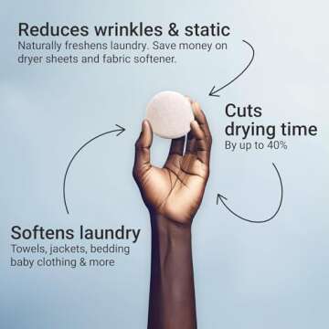 Vove | Natural Hemp Dryer Balls | 5x More Absorbent Than Wool | Cruelty-free, Hypoallergenic & Eco-F...