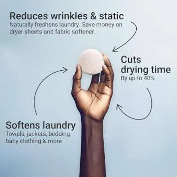 Vove | Natural Hemp Dryer Balls | 5x More Absorbent Than Wool | Cruelty-free, Hypoallergenic & Eco-F...