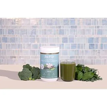 Tone It Up Plant Based Protein Powder + Greens I Dairy Free, Kosher, Non-GMO Pea & Pumpkin Seed Protein for Women I 14 Servings, 15g of Protein – Vanilla