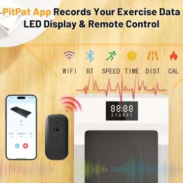 MJWW Smart Walking Pad with APP Walking Pad Treadmills for Home Small Portable 2 in 1 Under Desk Treadmill Lightweight Treadmill Machine with Remote Control LED Display