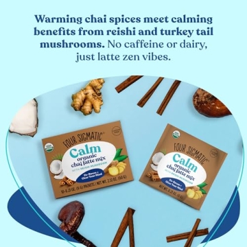 Chai Latte by Four Sigmatic | Organic & Caffeine-Free Delight