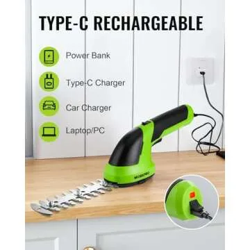 Lightweight WORKPRO Cordless Grass Shear & Hedge Trimmer