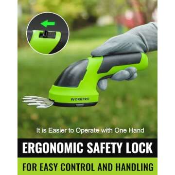 Lightweight WORKPRO Cordless Grass Shear & Hedge Trimmer