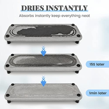 kickic Instant Dry Bathroom Organizer for Neat Sinks