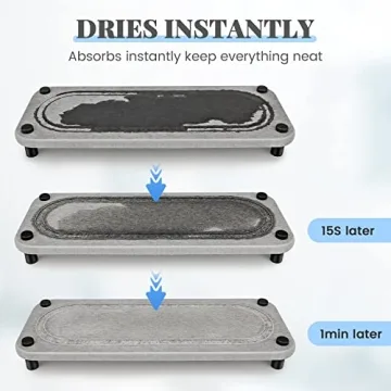 kickic Instant Dry Bathroom Organizer for Neat Sinks