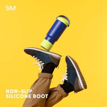 Simple Modern Trek Pivot | 24oz Kids Flip Straw Tumbler with Handle and Silicone Boot | Insulated Wa...