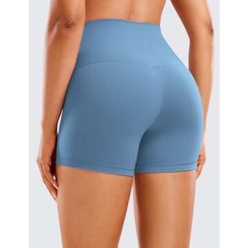 CRZ YOGA Women's Butterluxe Biker Shorts 4'' - Ultra Soft High-Waisted Yoga & Workout Shorts in Univ...