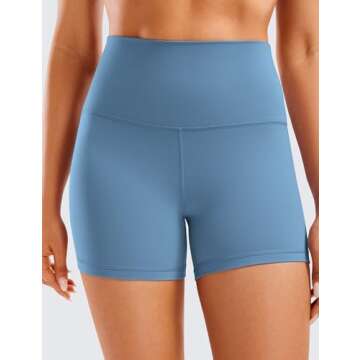 CRZ YOGA Women's Butterluxe Biker Shorts - High Waisted