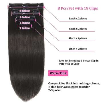 Premium Clip In Hair Extensions for Effortless Style and Volume