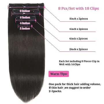 Premium Clip In Hair Extensions for Effortless Style and Volume