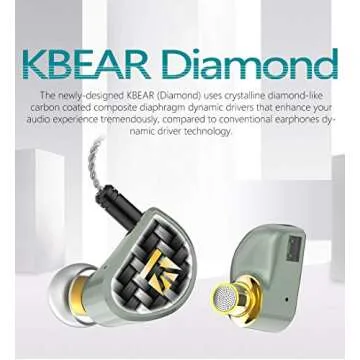 KBEAR Diamonds HiFi IEM | Unmatched Sound Quality & Comfort