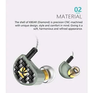 KBEAR Diamonds HiFi IEM | Unmatched Sound Quality & Comfort