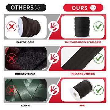 Bias Tape Double Fold 1/2 inch - 55 Yards for Sewing