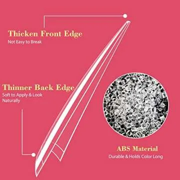 Lionvison 4XL Stiletto Nail Tips for Acrylic Nails Professional, 300PCS Clear Nail Tips Half Cover Extra Long Nail Tips French Artificial False Nails for Nail Salon Home DIY, 12 Sizes Fake Nail Tips