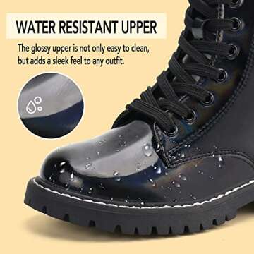 Firelli Kids Ankle Boots for Boys and Girls - Versatile Combat Style with Comfort