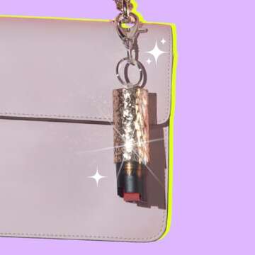 Stylish Pepper Spray Keychain for Women's Self Defense