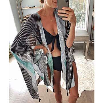 Moss Rose Beach Kimono Cover-Ups for Women - Stylish & Versatile