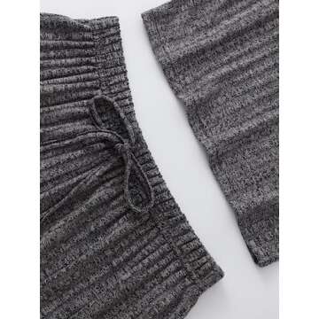 Comfy SOLY HUX Pajama Set for Women - Dark Grey XL