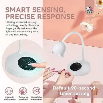 SAVILAND Cordless Nail Lamp - Fast Gel Curing LED Light