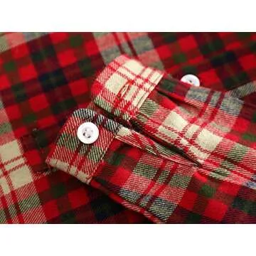 Kimocat Baby Boy Casual Suit 2pcs Cotton Long Sleeve Plaid Button-Down Shirt Pant Outfits Clothes Set (2/3Y)