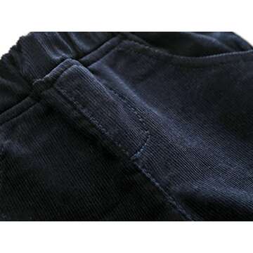 Kimocat Baby Boy Casual Suit 2pcs Cotton Long Sleeve Plaid Button-Down Shirt Pant Outfits Clothes Set (2/3Y)