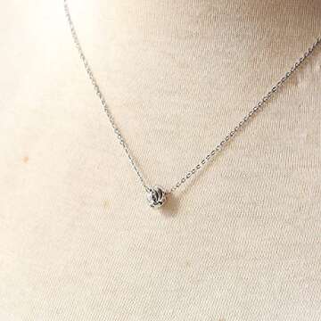 Co Co Lotus Bridesmaid Gifts Necklace, Knot Necklace with Bridesmaid Proposal Cards, Bridesmaid Proposal Gifts Addition to Bridesmaid Proposal Box