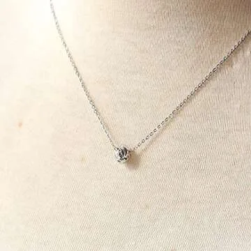 Co Co Lotus Bridesmaid Gifts Necklace, Knot Necklace with Bridesmaid Proposal Cards, Bridesmaid Proposal Gifts Addition to Bridesmaid Proposal Box