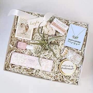 Co Co Lotus Bridesmaid Gifts Necklace, Knot Necklace with Bridesmaid Proposal Cards, Bridesmaid Proposal Gifts Addition to Bridesmaid Proposal Box