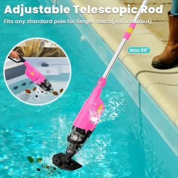 Efurden Rechargeable Pool Vacuum for Above Ground Pools
